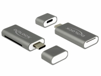 Delock USB Type-C™ SDHC / MMC + Micro SD 2 Slot Card Reader