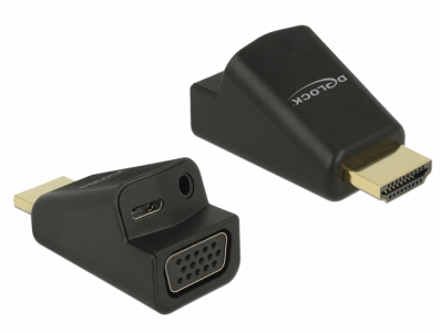 Delock Adapter HDMI-A male > VGA female with Audio