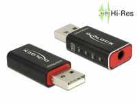 Delock Adapter USB 2.0 Sound High-Res Audio 24 bit / 96 kHz