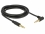 Delock Stereo Jack Cable 3.5 mm 4 pin male > male angled 3 m black