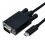 ROLINE USB Type C - VGA Cable, M/M, 2.0 m