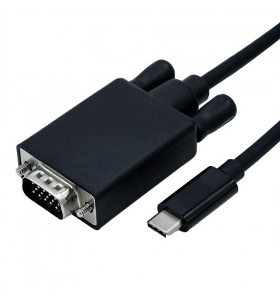 ROLINE USB Type C - VGA Cable, M/M, 2.0 m