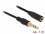 Delock Stereo Jack Extension Cable 3.5 mm 3 pin male to female 1 m black