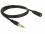 Delock Stereo Jack Extension Cable 3.5 mm 3 pin male to female 1 m black