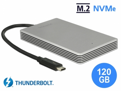 Delock Thunderbolt™ 3 External Portable 120 GB SSD M.2 PCIe NVMe