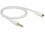 Delock Stereo Jack Extension Cable 3.5 mm 3 pin male to female 1 m white
