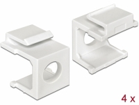 Delock Keystone cover white with 8 mm hole 4 pieces