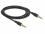 Delock Stereo Jack Cable 3.5 mm 4 pin male > male 2 m black