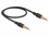 Delock Stereo Jack Cable 3.5 mm 4 pin male > male 0.5 m black