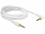 Delock Stereo Jack Cable 3.5 mm 3 pin male > male angled 5 m white