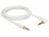 Delock Stereo Jack Cable 3.5 mm 3 pin male > male angled 3 m white