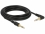 Delock Stereo Jack Cable 3.5 mm 3 pin male > male angled 5 m black