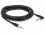 Delock Stereo Jack Cable 3.5 mm 3 pin male > male angled 3 m black