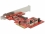 Delock PCI Express Card > 2 x internal USB 3.1 Gen 2 key A 20 pin female
