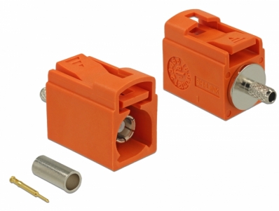 Delock FAKRA M jack 21 mm (short) for crimping