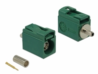 Delock FAKRA E jack 21 mm (short) for crimping