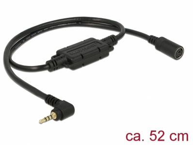 Navilock Connection Cable MD6 female serial > 2.5 mm 4 pin stereo jack male 90° TTL (5 V) 52 cm