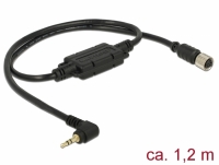 Navilock Connection Cable M8 female serial waterproof > 2.5 mm 3 pin stereo jack male 90° LVTTL (3.3 V) 1.2 m