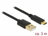 Delock USB 2.0 cable Type-A to Type-C™ 3 m