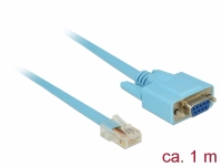 Delock Adapter RS-232 DB9 female > 1 x Serial RS-232 RJ45 male 1 m