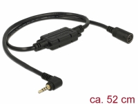 Navilock Connection Cable MD6 female serial > 2.5 mm 4 pin stereo jack male 90° LVTTL (3.3 V) 52 cm