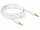 Delock Stereo Jack Cable 3.5 mm 3 pin male > male 3 m white