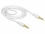 Delock Stereo Jack Cable 3.5 mm 3 pin male > male 1 m white
