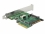 Delock PCI Express x4 Card U.2 NVMe to 1 x internal SFF-8654 4i + 1 x internal SFF-8639 – Low Profile Form Factor