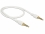 Delock Stereo Jack Cable 3.5 mm 4 pin male > male 0.5 m white