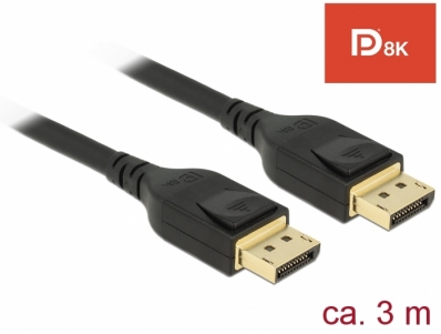 Delock DisplayPort cable 8K 60 Hz 3 m DP 8K certified