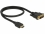 Delock HDMI to DVI 24+1 cable bidirectional 0.5 m