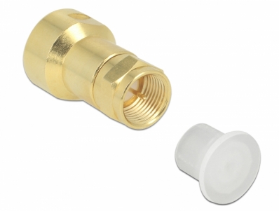 Delock Dust Cover for F plug 10 pieces transparent