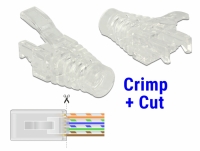 Delock Strain Relief Boot for RJ45 Crimp+Cut plug 20 pieces