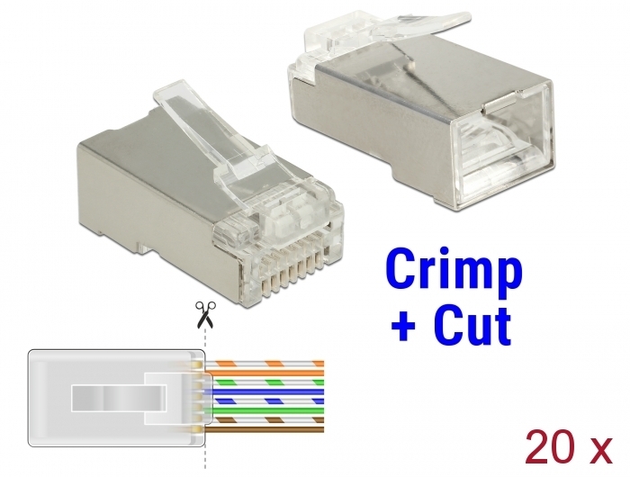 DELOCK - Connecteur RJ45, FTP, Cat.6 50 Pièce/s,…