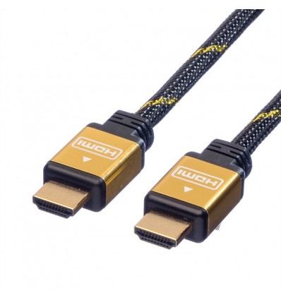 ROLINE GOLD HDMI High Speed Cable with Ethernet, HDMI M-M 2 m