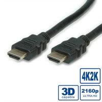 Secomp HDMI Ultra HD Cable + Ethernet, M/M, black, 1.0 m