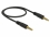 Delock Stereo Jack Cable 3.5 mm 5 pin male to male 0.5 m black