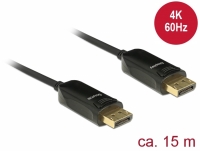 Delock Active Optical Cable DisplayPort 1.2 male > DisplayPort male 4K 60 Hz 15 m