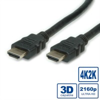 Secomp HDMI Ultra HD Cable with Ethernet, M/M, black, 2.0 m