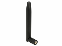 Delock LoRa Antenna SMA plug 0.5 dBi omnidirectional with tilt joint black