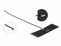 Delock TETRA 430 - 470 MHz Antenna MHF plug 0 dBi 1.13 15 cm black self adhesive