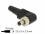 Delock Connector DC 5.5 x 2.5 mm with 9.5 mm length male angled