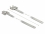 Delock Cable tie stainless steel reusable with folding clasp L 600 x W 10 mm 10 pieces