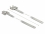 Delock Cable tie stainless steel reusable with folding clasp L 250 x W 10 mm 10 pieces