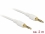 Delock Stereo Jack Cable 3.5 mm 4 pin male > male 2 m white