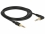 Delock Stereo Jack Cable 3.5 mm 3 pin male > male angled 2 m black