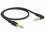 Delock Stereo Jack Cable 3.5 mm 3 pin male > male angled 0.5 m black