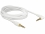 Delock Stereo Jack Cable 3.5 mm 4 pin male > male angled 5 m white