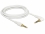 Delock Stereo Jack Cable 3.5 mm 4 pin male > male angled 3 m white