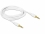 Delock Stereo Jack Cable 3.5 mm 3 pin male > male 2 m white